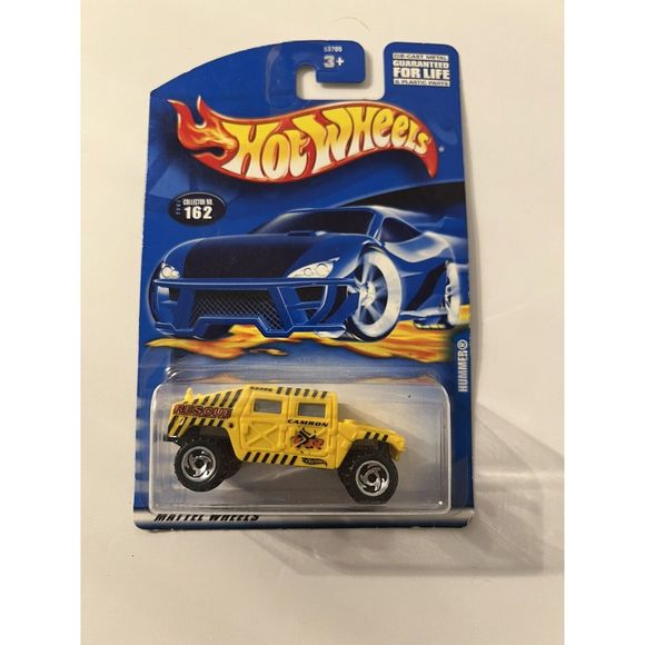 2001 Hot Wheels Collector No #162 HUMMER Yellow w/ RZR Spoke Wheels - 53705 - Picture 1 of 4